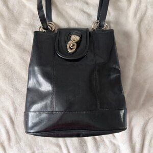 VINTAGE Genuine leather shoulder bag